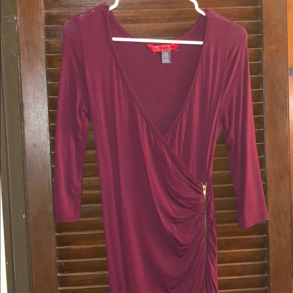 Burgundy Dress
